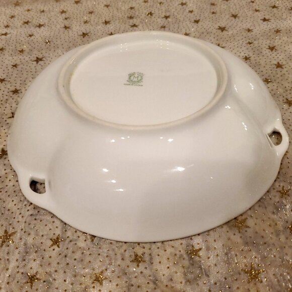 Noritake Nippon Hand Painted Tri- Handled Dish Bowl Floral & Gold Candy Dish 7" - Picture 6 of 6